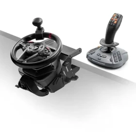 Thrustmaster T128 SimTask Farming Pack čierna / Sada volantu, pedálov a joysticku / Force Feedback / PS5 / PC (4160937)