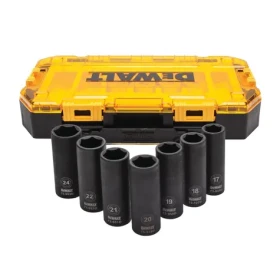 DeWalt DWMT74737 Sada 7ks predĺžených rázových hlavíc 1/2 / 17-24mm (DWMT74737-0)
