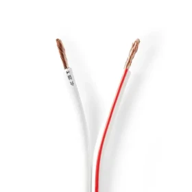 Nedis Repro kábel 2x 2.50 mm2 biela / CCA / 100.0 m / Okrúhly / PVC (CAGW2500WT1000)