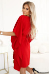 Dámske šaty 287-35 SOFIA - NUMOCO Červená 2XL/3XL