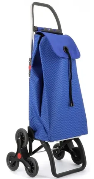 Rolser I-Max Ona 6 Logic modrá / Nákupná taška na kolieskach / 6 koliesok / 43 l / do 50 kg / výška 108,5 cm