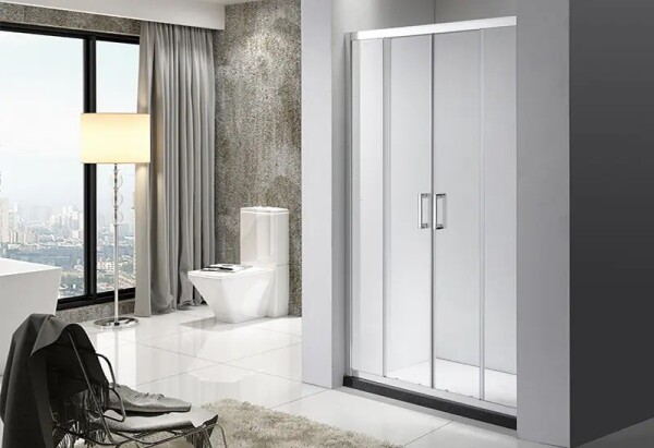 OLSEN SPA - Sprchové dvere VILAR - FARBA rámu - Hliník leštený, Rozmer A - 170 cm, Rozmer C - 190 cm, Smer zatvárania - Univerzálne Ľavé / Pravé, Výplň - Číre bezpečnostné sklo - 6 mm OLBENW102917CC