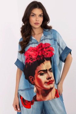 Košeľa s krátkym rukávom model 210032 Taliansko Moda universal