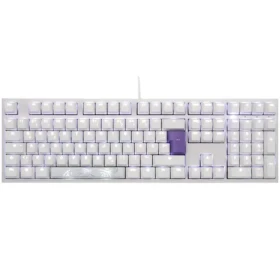 Ducky One 2 Cherry MX-Blue biela / herná klávesnica / podsvietená / mechanická / drôtová USB-C / DE (DKON1808S-CDEPDWZW1)