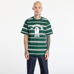 Tričko A BATHING APE College Stripe Tee Green M