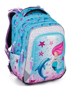 Veľký školský set Bagmaster LUMI 24 A L Mermaid