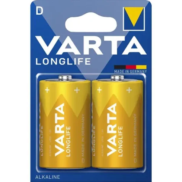 Varta Longlife Batéria LR20 (D veľké mono) / 1.5V / alkalická / 2 ks / v blistri (4008496129348)