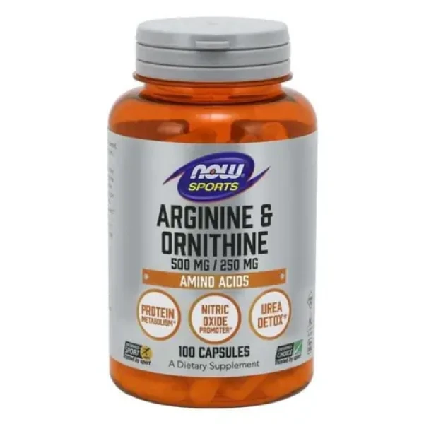 Arginín Ornitín - NOW Foods (100 kaps.) (47701-1-100caps)