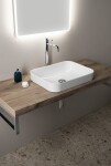 ISVEA - SOTT AQUA Keramické umývadlo 50x38cm, biela 10SQ51050