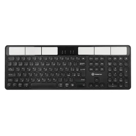 Powerton SolarSlim CZ čierna / bezdrôtová klávesnica / 2.4 GHz / Bluetooth / CZ layout (YCWPBT02BD00)