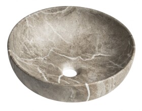 SAPHO - RONDANE keramické umývadlo na dosku priemer 41cm, breccia marmor AR435BM
