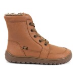 Detské zimné barefoot topánky UP TEX CORE Cognac Froddo G3160260-2 - 36