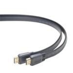 PremiumCord HDMI High Speed + Ethernet 3M / plochý kábel / pozlátené konektory (kphdmep3)