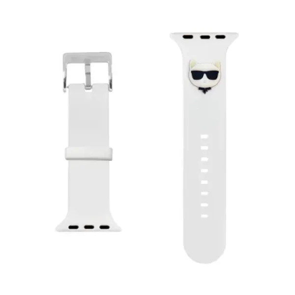 Karl Lagerfeld Choupette Head Remienok pre Apple Watch 38 amp; 40mm biela (3666339033699)
