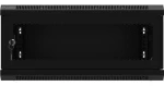 Lanberg WF01-6404-23B čierna / Nástenný rozvádzač / 19" / 4U / 600×450 mm / perforované dvere / flat pack (WF01-6404-23B)