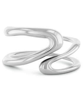 Calvin Klein Dizajnový oceľový prsteň Statement Links 35000751 58 mm