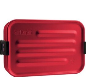SIGG Metal Box Plus S červená / Olovrantový box / Hliník / 17 x 11.7 x 6 cm (8697.20)