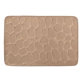 MSV Pebbles kúpeľňová predložka 40 x 60 cm cappuccino/Polyester, PU pena/Protišmyková