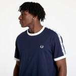 Tričko FRED PERRY Taped Ringer T-Shirt Carbon Blue S