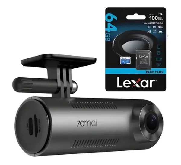 70mai M310 + 64GB Lexar / Autokamera / Pamäťová karta 64GB v balení (M310+64GB Lexar)
