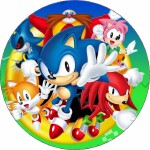 Jedlý papier Ježko Sonic a priatelia 19,5 cm - Pictu Hap