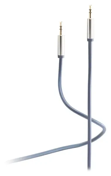 Shiverpeaks Flexline modrá / Prepojovací audio kábel / Jack 3,5 mm / 3 m / kovový konektor (FL31-30041)