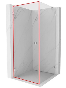 MEXEN - LUNAR dvere (Šx1) sklo 80x200 cm 6 mm, transparentné 832-080-000-00-00