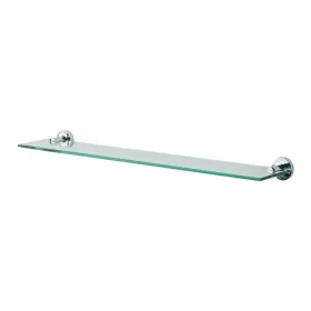 Spirella ATLANTIC nástenná polička 40 cm chrómovaná oceľ / sklo (7610583064189)