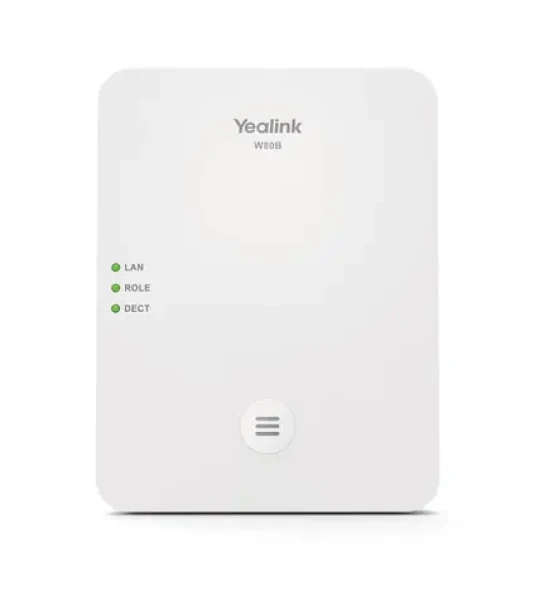 Yealink W80B biela / IP DECT základňa / PoE / Ethernet (W80B)