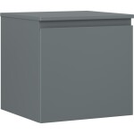 MEXEN/S - Orio kúpeľňová skrinka pod umývadlo 50 cm s doskou, 1 šuplík, grafit mat 91A10-05047-1-BFC66