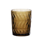 MADAM STOLTZ Pohár na vodu Brown / decor 300 ml
