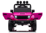 Mamido Elektrické autíčko Jeep Rubicon 24 V 2x200 W ružové