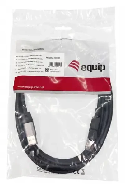 Equip USB-C+USB-A - RJ45 čierna / Sieťový adaptér / Gigabit Ethernet / 5 m (133104)