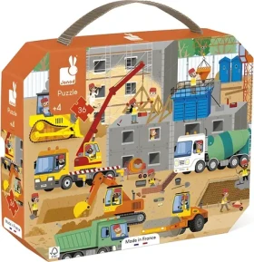 JANOD Puzzle v kufríku Stavba