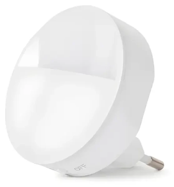 Entac nočné LED svetlo do zásuvky biela / Nočné svetlo / senzor súmraku / 0,8 W / 10 lm / 4000 K / IP20 (ENL-0.8W-CDS)