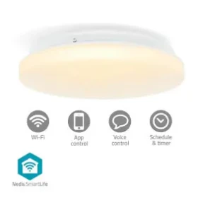 Nedis SmartLife Stropné svetlo / Wi-Fi / RGB / Priemer: 260 mm / 1820 lm / 2700 - 6500 K / IP44 (WIFILAC35WT)