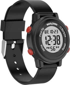 Sponge Digital Watch WatchMe with FindMy feature Black