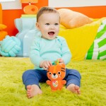BRIGHT STARTS Hrkálka plyšová na C krúžku tiger Jingle Joy™ 0m+