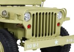 Mamido Detský elektrický Jeep Willys 4x4 trojmiestny béžový