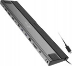 J5create j5create JCD554-N stacja dokująca Przewodowa USB4 Čierny, Sivý