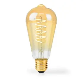 Nedis LED žiarovka E27 / ST64 / 3.8 W / 250 lm / 2100 K / Stmievateľné / Extra teplá biela / Retro štýl / 1 ks (LBDE27ST64GD2)