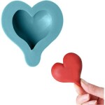 Silicone formička – srdiečko – 8,5x8 cm - Cakesicq - Cakesicq