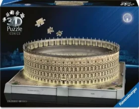 Ravensburger 3D Puzzle Iconics: Koloseum (Nočná edícia)