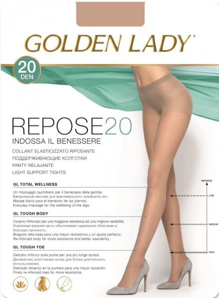 Pančuchy Repose 20 den - Golden Lady 5-XL visone