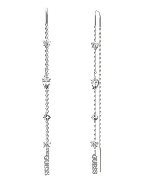 Guess Dlhé náušnice s kryštálmi Wonderlights JUBE04412JWRHT/U