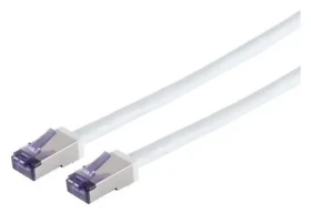 Lanview HIGH-FLEX Cat6a S/FTP biela / Sieťový kábel / RJ-45 / 0,5 m / PoE (LVN-CAT6A-FLEX-50CMWH)