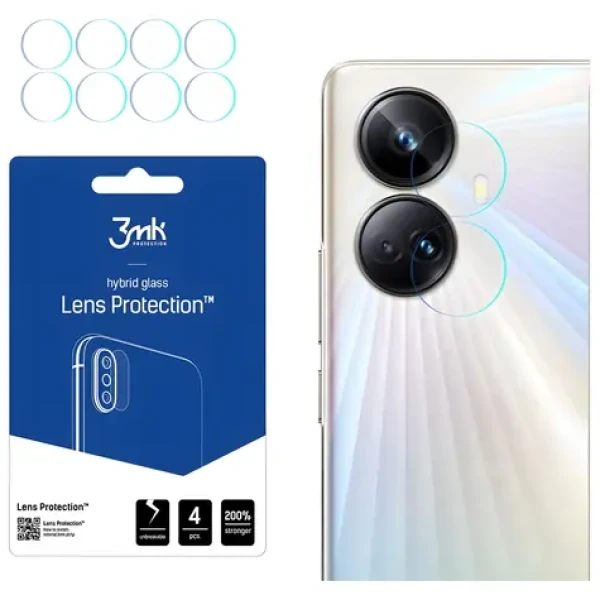 3mk Lens Protection pre Realme 10 Pro+ / Sklo na fotoaparát / 4 ks / Hybridné sklo