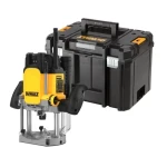 DeWalt DWE625KT / Horná frézka / 2300W / Zdvih 80mm / Upínanie hriadeľa 6-12mm / Max. priemer nástroja 50mm / 20.000 ot-min (DWE625KT)