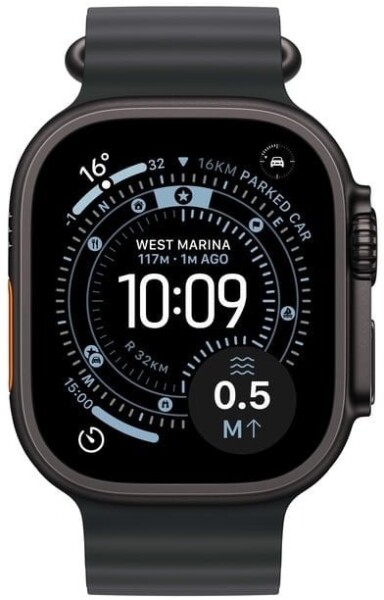Apple Watch Ultra 3 49mm Black Titanium/Black Ocean Band