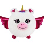 Sparkys Nafukovací plyšový kamarát - Jednorožec biely 30 cm